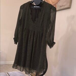 Zara | Dresses | Zara Black Drop Waist Dress | Poshmark